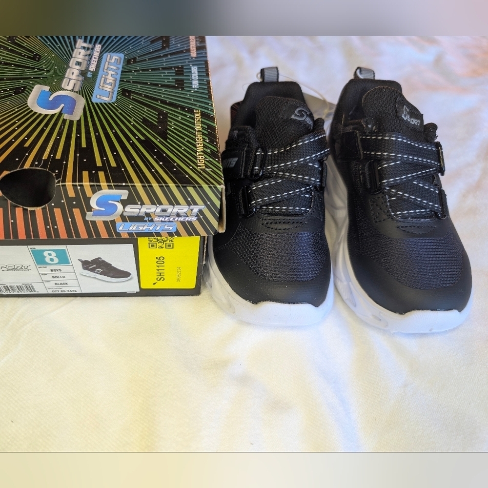 Sporto Kids Black Sneakers - Picture 3 of 4